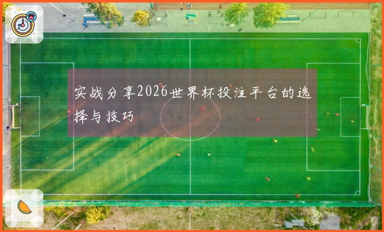 实战分享2026世界杯投注平台的选择与技巧