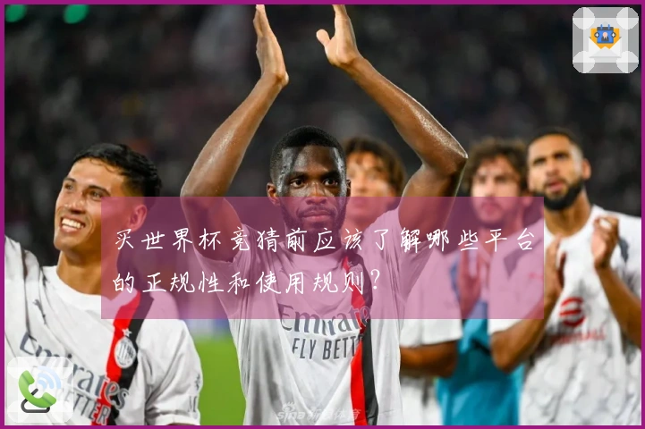 买世界杯竞猜前应该了解哪些平台的正规性和使用规则？