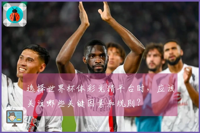 选择世界杯体彩竞猜平台时，应该关注哪些关键因素和规则？